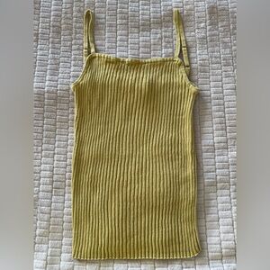 J. Crew Mustard Ribbed Camisole